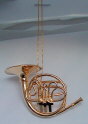 French Horn Ornament 3.75" (BR04-H)