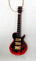 Red Flame Les Paul Ornament 4" (G35S)