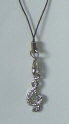 Cell Phone Charm with G-Clef (Clear) (PHGC-A)
