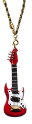 Red Electric Guitar Necklace 2.75" (NEG03)
