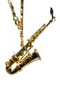Saxophone Necklace 2.5" (NBR05)