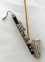 Black wood Bass Clarinet Ornament 3.125" (BW03S)