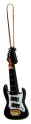 Black Electric Guitar Ornament 4" (G02S)