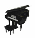 Grand Piano Music Box 7 inch