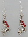 Earring with Saxophone (Red) (JE05-B)