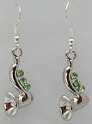 Earring with Saxophone (Green) (JE05-F)