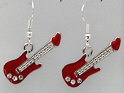 Earring with Electric Guitar (Red) (JEG02-B)