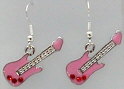 Earring with Electric Guitar (Pink) (JEG02-B2)