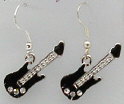 Earring with Electric Guitar (Black) (JEG02-P)