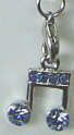 Key Chain with Music Note (Blue) (JKMN-E)