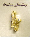 Trombone Jewelry Pin