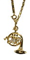 french horn necklace