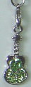 Key Chain with Acoustic Guitar (Green) (JKFG-F)