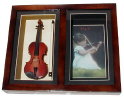 violin photo frame 5x7